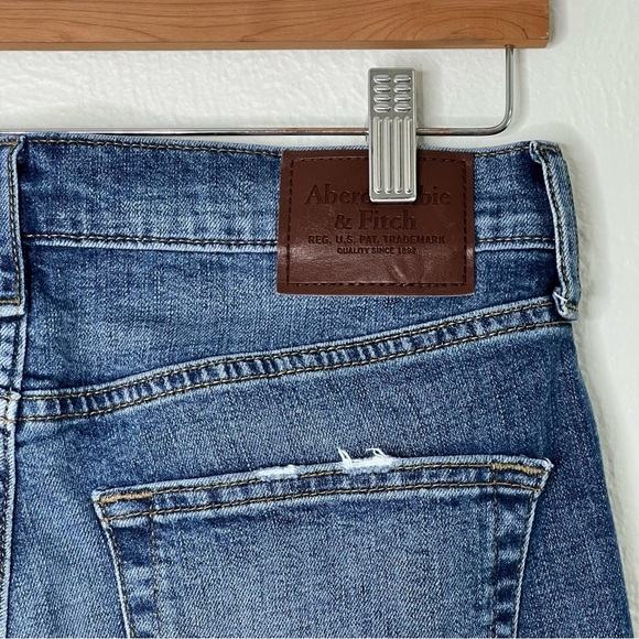 Abercrombie & Fitch Bootcut Jeans Blue Stretch Denim Medium Wash Size 29x30 - Picture 10 of 12